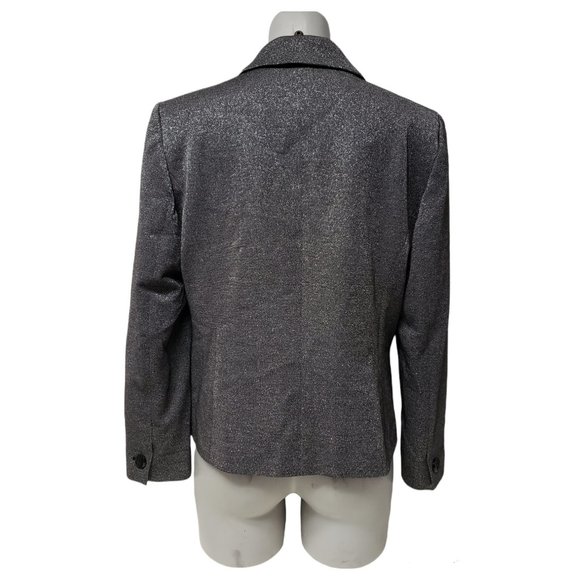 Nipon Boutique metallic gray blazer . size 12 - Picture 4 of 8